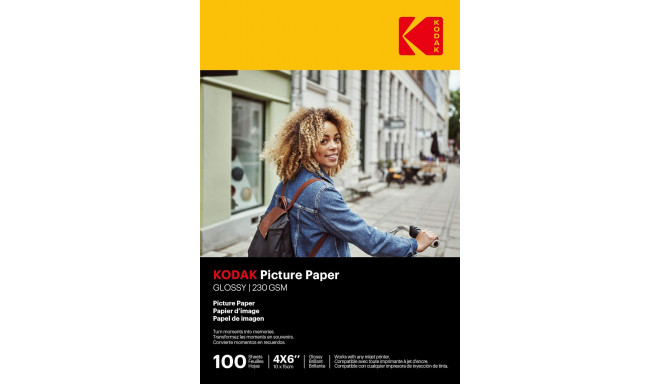 Kodak fotopaber 10x15 230g Glossy 100 lehte