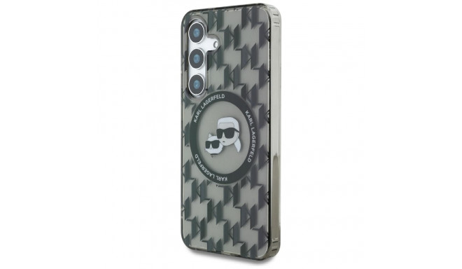 Case Karl Lagerfeld Button Karl & Choupette pead KL mustriga MagSafe jaoks Samsung Galaxy