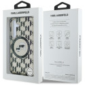 Case Karl Lagerfeld Button Karl&Choupette Heads On KL Pattern MagSafe for Samsung Galaxy S25 black