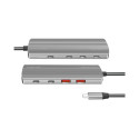 Ultra lim USB3.2 hub 2x USB-A, 5xUSB-C, PD, 100