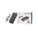 USB3.2 Gen1 HUB, 4xUSB-A on/off switch