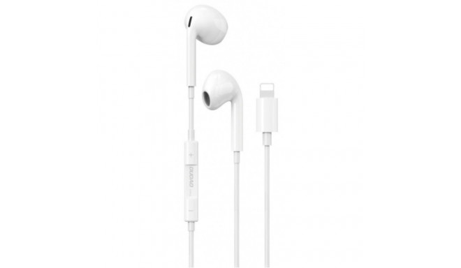 Dudao X14PROL-W1 Earphones with Lightning Connector White