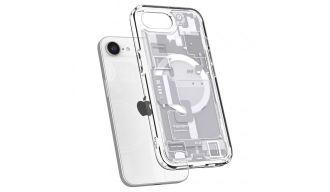 Spigen Ultra Hybrid MagSafe Case for iPhone 16e Zero One - White