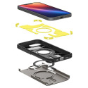 Spigen Tough Armor Case with MagSafe for iPhone 16e with Stand - Gray