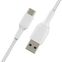 "Belkin USB-C/USB-A Kabel ummantelt, 15cm, weiß"