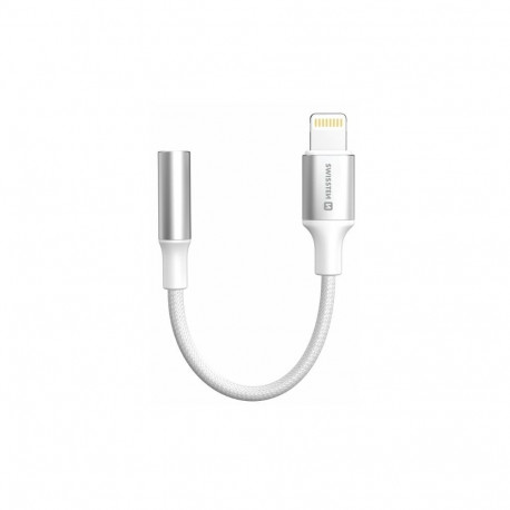 Swissten Textile Lightning to Jack 3.5mm Audio Adapter 15cm