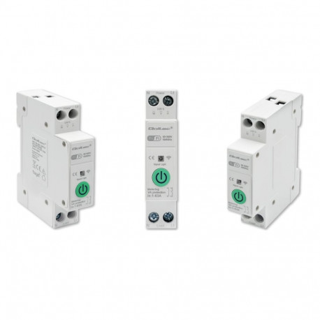 QOLTEC DIN-liistu WiFi-relee 50881 elektriarvestiga 63A TUYA SMART LIFE