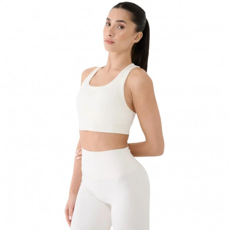 Stanik sportowy 4F F152 złamana biel 4FRSS25USBAF152 11S XS