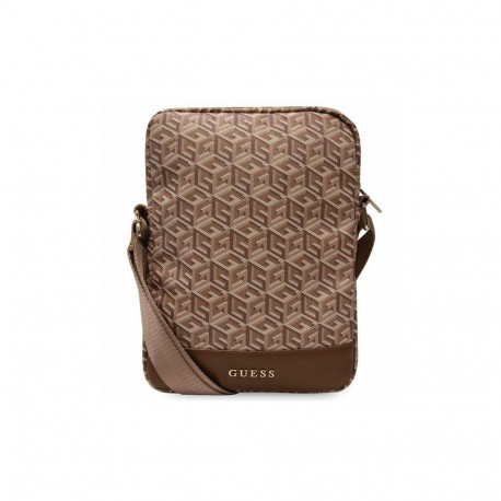 Guess Bag GUTB10HGCFSEW 10" brown|brown GCube Stripe Tablet Bag