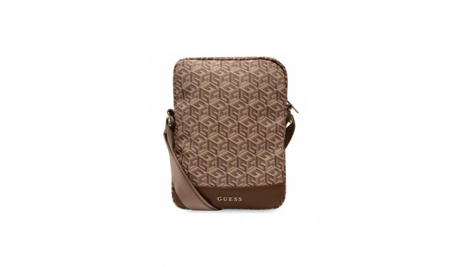Guess Bag GUTB10HGCFSEW 10" brown|brown GCube Stripe Tablet Bag