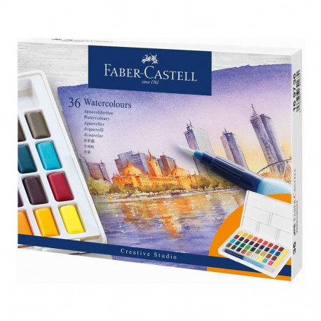 Faber-Castell akvarellvärvid CS-kuubikud 36 värvi