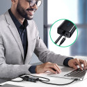 Ugreen 20265 USB-A | RJ45 1000 Mbps HUB 3x USB 3.0 võrguadapter - must