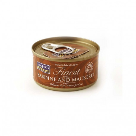 FISH4CATS sardiin ja makrell märg kassitoit 70g