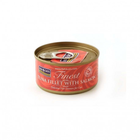 Fish4Cats tuunikalafilee lõhega - märg kassitoit - 70g