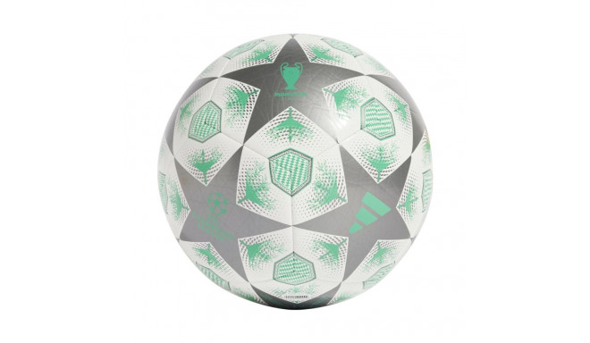 Piłka nożna adidas UCL Club 24/25 Knockout Stages biało-zielono-szara JH1283 4