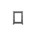OPEN RACK 19" 15U 600X600-1100 ADJUSTABLE BLACK LANBERG