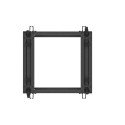OPEN RACK 19" 12U 600X600-1100 ADJUSTABLE BLACK LANBERG
