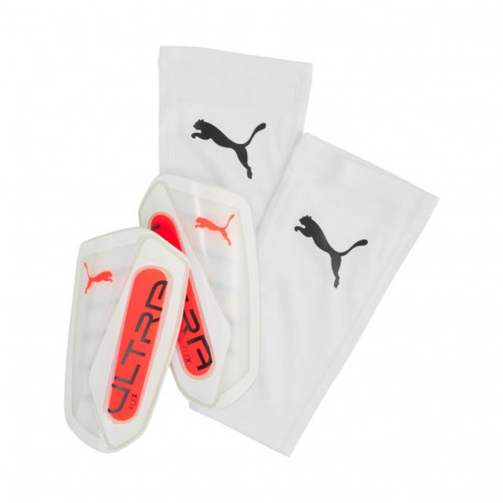 Puma jalgpalli säärekaitsmed Ultra Flex Sleeve 30987 01 L, valge-oranž