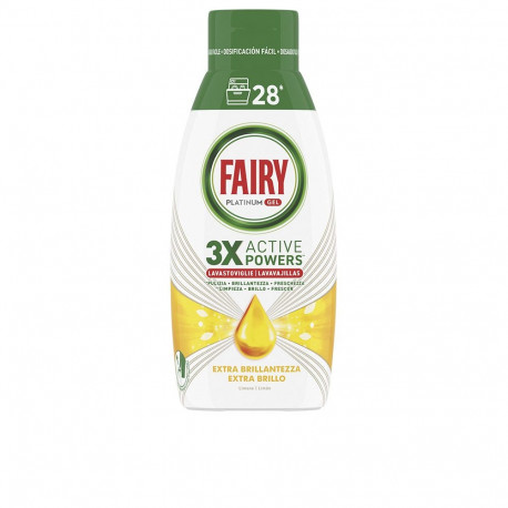 FAIRY PLATINUM gel máquina limón 28 lavados