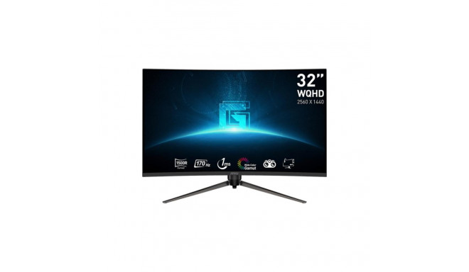 LCD Monitor|MSI|G32CQ5P|32"|Gaming/Curved|Panel VA|2560x1440|16:9|170 ??|Matte|1 ms|Swivel|Height ad