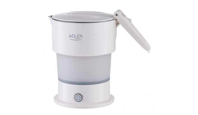 Adler Silicon Travel Kettle | AD 1377 | Travel Kettle | 600 W | 0.6 L | Silicon | White