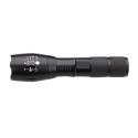 Flashlight LED with telescoping zoom black