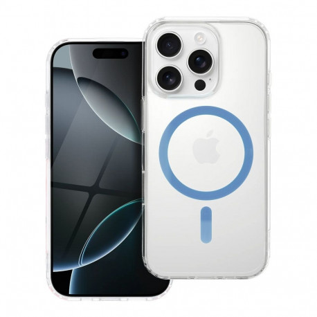 Case for Samsung A56 Drop Glue Colorful Ring Mag Cover compatible with MagSafe light blue