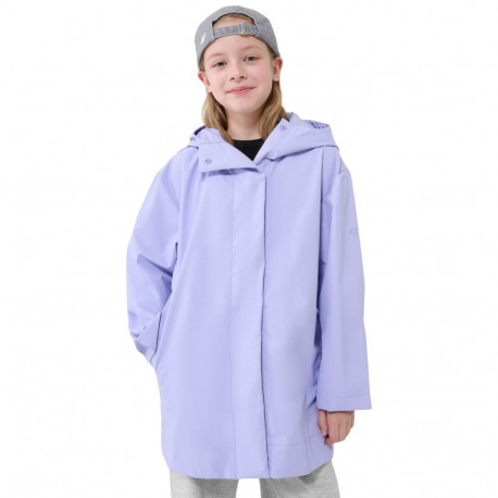 4F laste jope U213 4FJWSS25TJACU213 52S kummikattega ülemineku-vihmajope 134cm, helelilla
