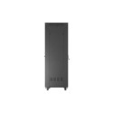 RACK CABINET 19" FREE-STANDING 47U/800X800 (FLAT PACK) WITH MESH DOOR LCD BLACK LANBERG