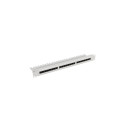 PATCH PANEL 24 PORT 1U 19" CAT.6 UTP WITH CABLE ORGANIZER GREY LANBERG