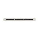 PATCH PANEL 24 PORT 1U 19" CAT.6 UTP WITH CABLE ORGANIZER GREY LANBERG