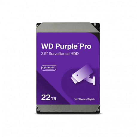 WD Purple Pro 22TB SATA 6Gb/s HDD 3.5-tolline sisemine 7200Rpm 512MB vahemälu 24x7 Bulk