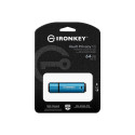KINGSTON 64GB IronKey Vault Privacy 50 USB AES-256 Encrypted FIPS 197