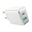 Joyroom JR-TCF15 tīkla lādētājs USB-C | USB-A 30W - balts