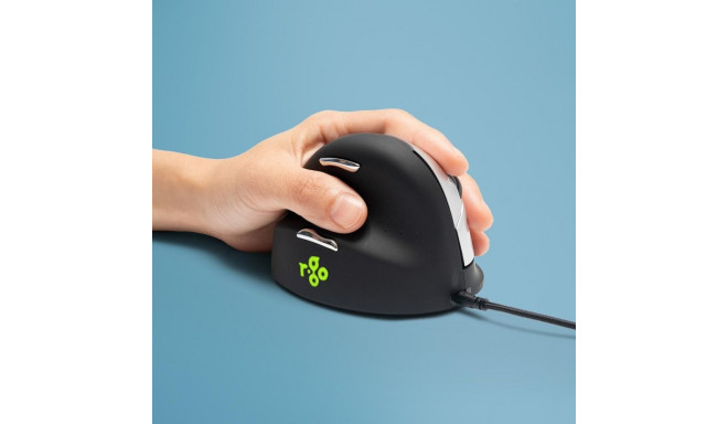 R-Go Tools Ergonomic mouse R-Go HE Break with break software, medium (hand size 165-185 mm), left-ha