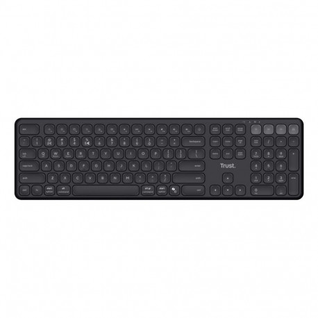 Trust Vaiya US Black USB + RF Wireless + Bluetooth - keyboard