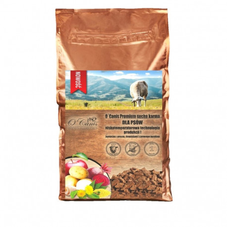 O'CANIS Lamb with millet, potatoes, and red beet - dry dog food - 1,5kg