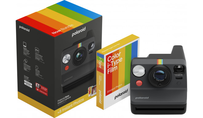 Polaroid Now Gen 3 Bundle, black