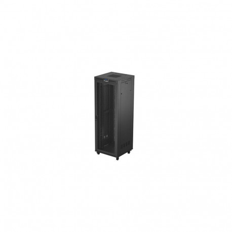 Standing rack cabinet 19'' 47U black perfor. door