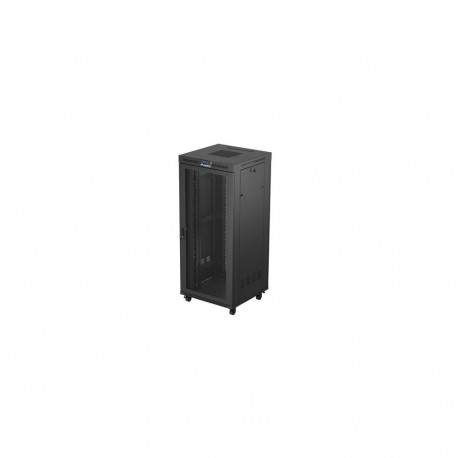 püstine rack-kapp 19" 37U 800X800 must perforatsiooniga