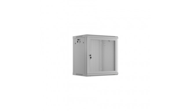 19" 12U 600X450 Grey Perforated Door Rack Mount Cabinet by Lanberg (Flat Pack)