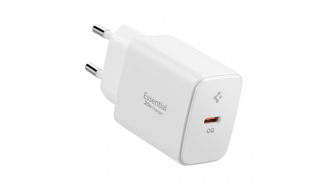 SPIGEN ESSENTIAL EE201EU 1-PORT NETWORK CHARGER 20W WHITE