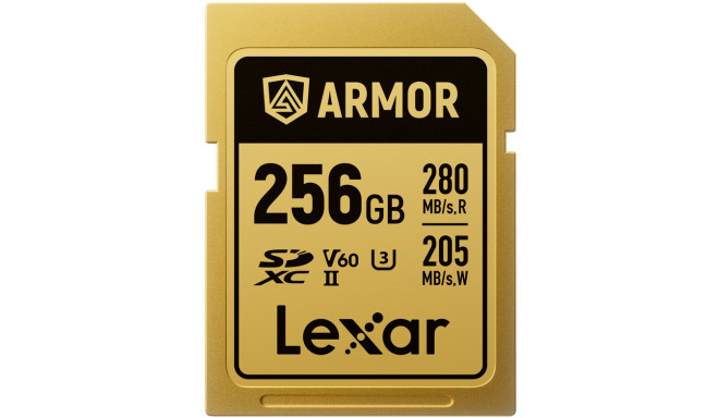 Lexar mälukaart SDXC 256GB Armor Gold UHS-II U3