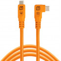 Tether Tools cable USB-C - USB-C TetherPro Optima 10G Right Angle 3m, orange