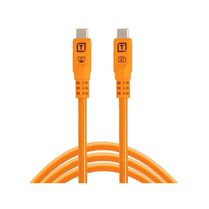 Tether Tools kaabel USB-C - USB-C TetherPro Optima 10G 3m, oranž