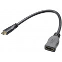 Akasa cable HDMI - Mini HDMI 25cm, black (AK-CBUB19-10BK)