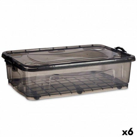 Ratastega Hoiukast Kipit TP484-2 TP484-2 Antratsiithall Plastmass 40 L 46,5 x 20 x 72,5 cm (6 Ühikut