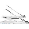 Digitus | Variable Notebook Stand with integrated USB-C Hub, 5 Port | DA-90424