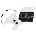 DA351 Okulary lupa nagłowna 2xled