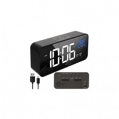 Budzik- zegar LED Izoxis 24736